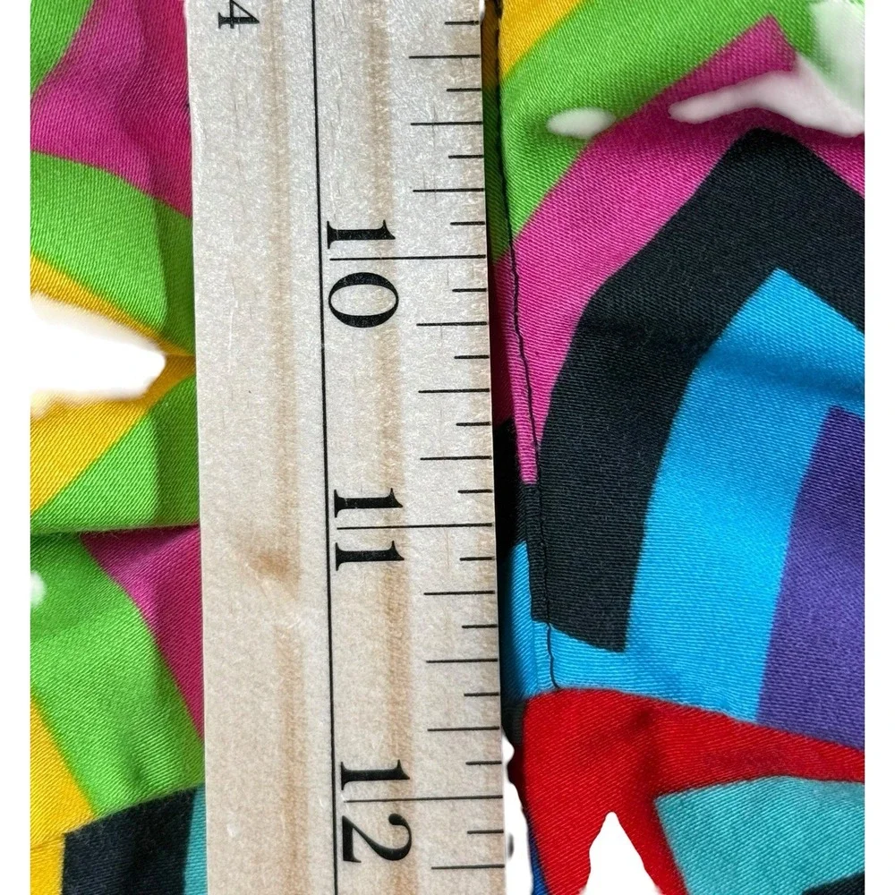 LOUDMOUTH‎ Golf Shorts Mens 43 Multicolor Zigzag Loud Pattern Flat Front